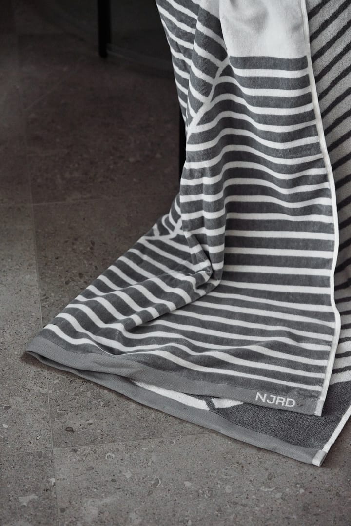 Stripes 条纹几何浴巾 100x150 cm - 灰色 - NJRD