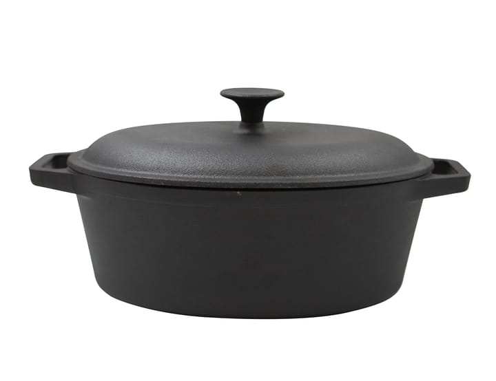 Cast Iron 砂锅 Oval 4 l, 黑色 Nordwik