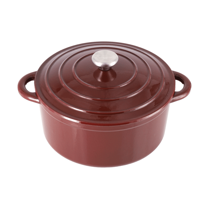 Nordwik cast iron pot round 5 l - Burgundy - Nordwik