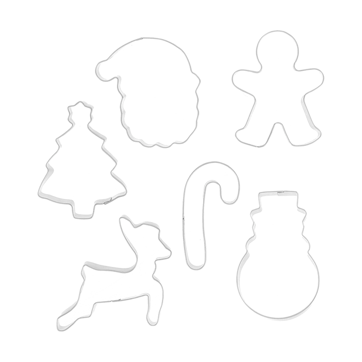 Nordwik gingerbread cutter christmas 6件 - 不锈钢 - Nordwik