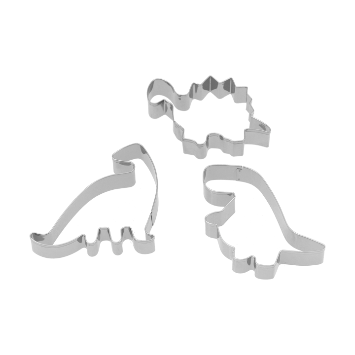 Nordwik gingerbread cutter dinosaur 3-piece 套装, 不锈钢 Nordwik