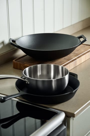 Wok pan Ø36 cm - Cast iron-黑色 - Nordwik