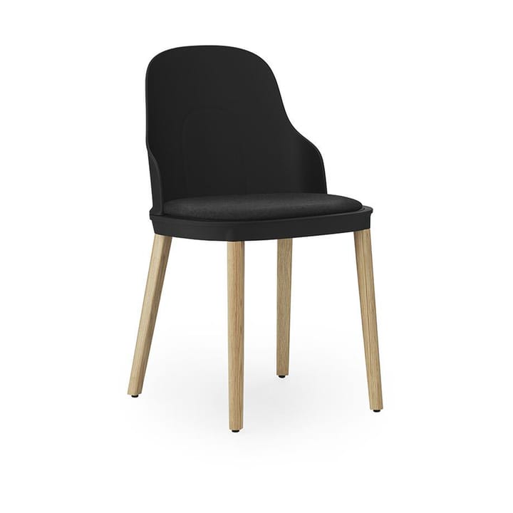 Allez 椅子 with 靠枕|靠垫 和 oak legs - 黑色 - Normann Copenhagen