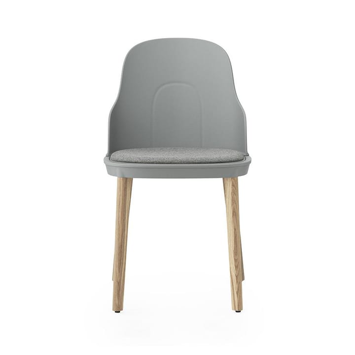 Allez 椅子 with 靠枕|靠垫 和 oak legs - 灰色 - Normann Copenhagen