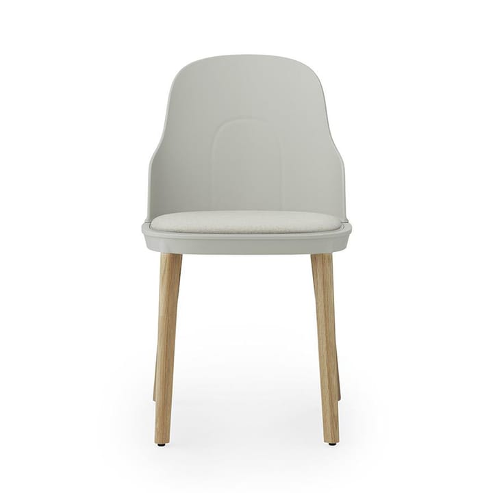 Allez 椅子 with 靠枕|靠垫 和 oak legs - 暖灰色 - Normann Copenhagen