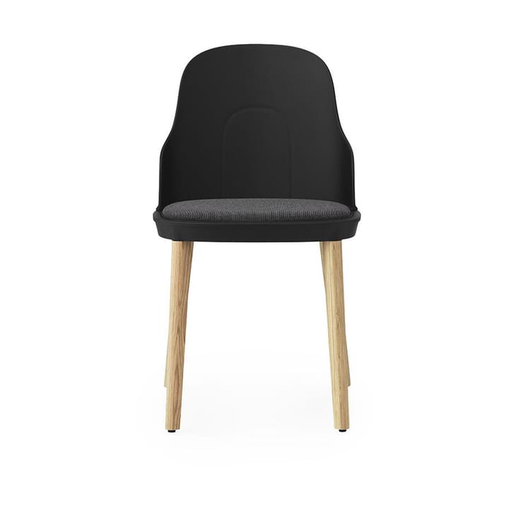 Allez 椅子 with 靠枕|靠垫 和 oak legs - 黑色 - Normann Copenhagen