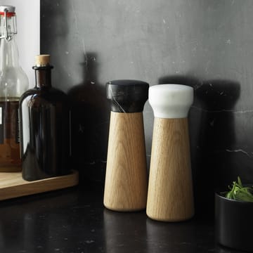 Craft 盐 研磨器oak-white marble - small - Normann Copenhagen