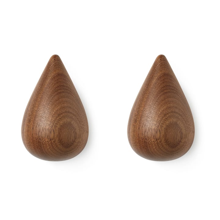 Dropit knob 两件套装 walnut - large - Normann Copenhagen