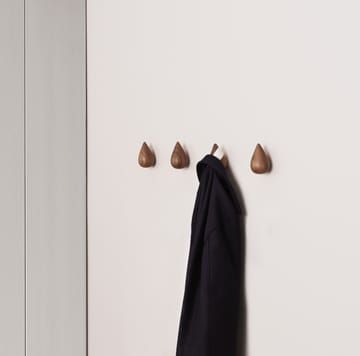 Dropit knob 两件套装 walnut - large - Normann Copenhagen