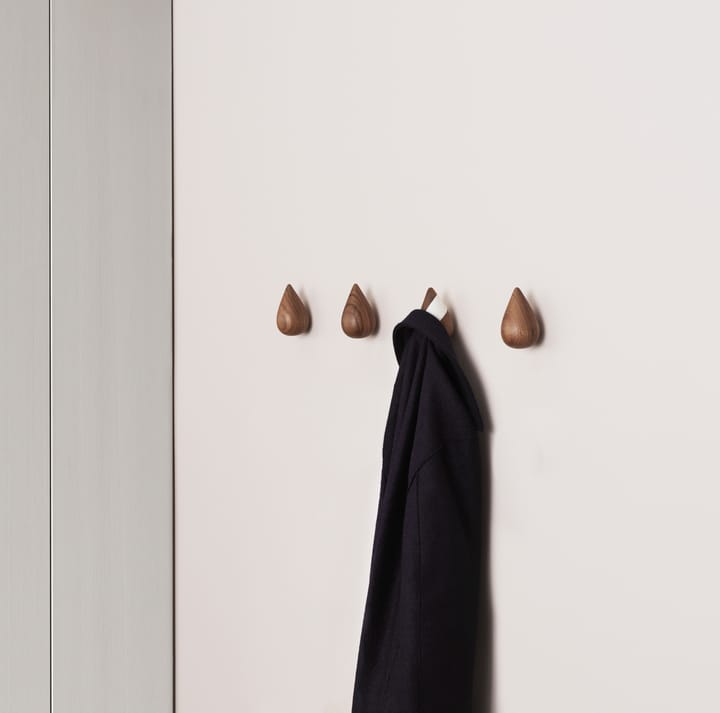 Dropit knob 两件套装 walnut - large - Normann Copenhagen