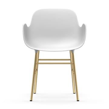 Form armchair bronze legs - 白色 - Normann Copenhagen