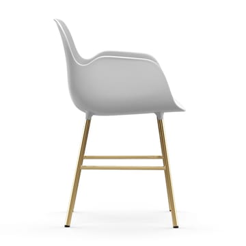 Form armchair bronze legs - 白色 - Normann Copenhagen