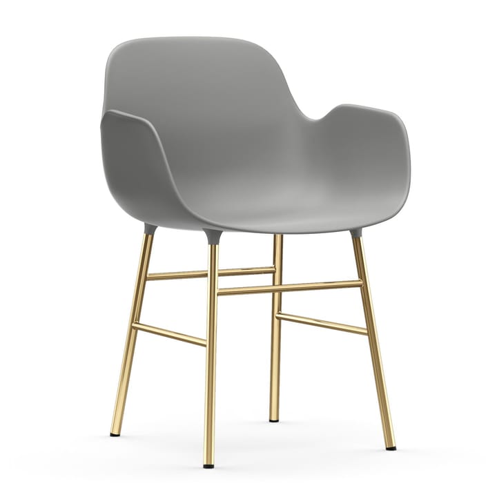 Form armchair bronze legs - 灰色 - Normann Copenhagen