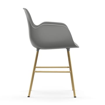 Form armchair bronze legs - 灰色 - Normann Copenhagen