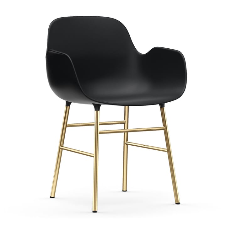 Form armchair bronze legs - 黑色 - Normann Copenhagen