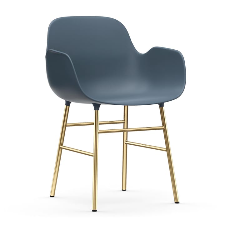 Form armchair bronze legs - 蓝色 - Normann Copenhagen