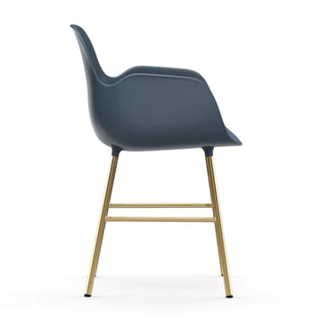 Form armchair bronze legs - 蓝色 - Normann Copenhagen