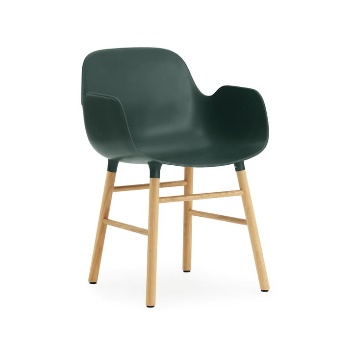 Form armchair - 绿色, 自然木色 legs - Normann Copenhagen