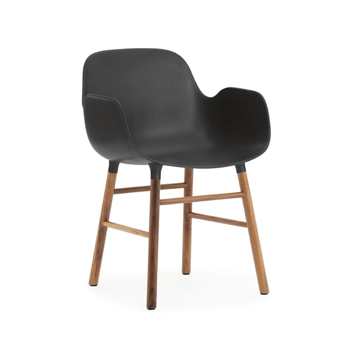 Form armchair - 黑色, 坚果 legs - Normann Copenhagen