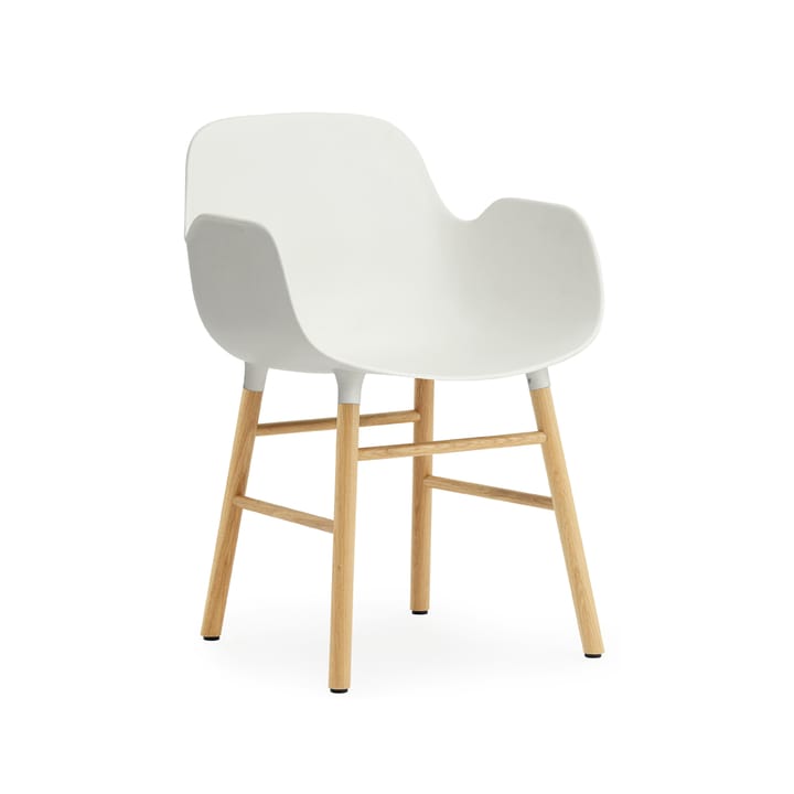 Form armchair - 白色, 自然木色 legs - Normann Copenhagen