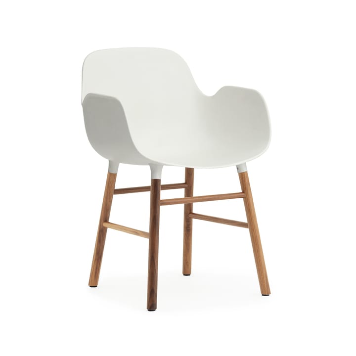 Form armchair - 白色, 坚果 legs - Normann Copenhagen