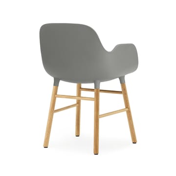 Form armchair - 灰色, 自然木色 legs - Normann Copenhagen