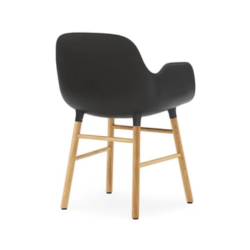 Form armchair - 黑色, 自然木色 legs - Normann Copenhagen