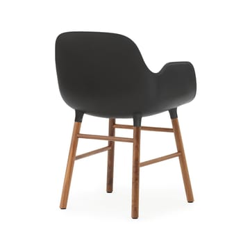 Form armchair - 黑色, 坚果 legs - Normann Copenhagen