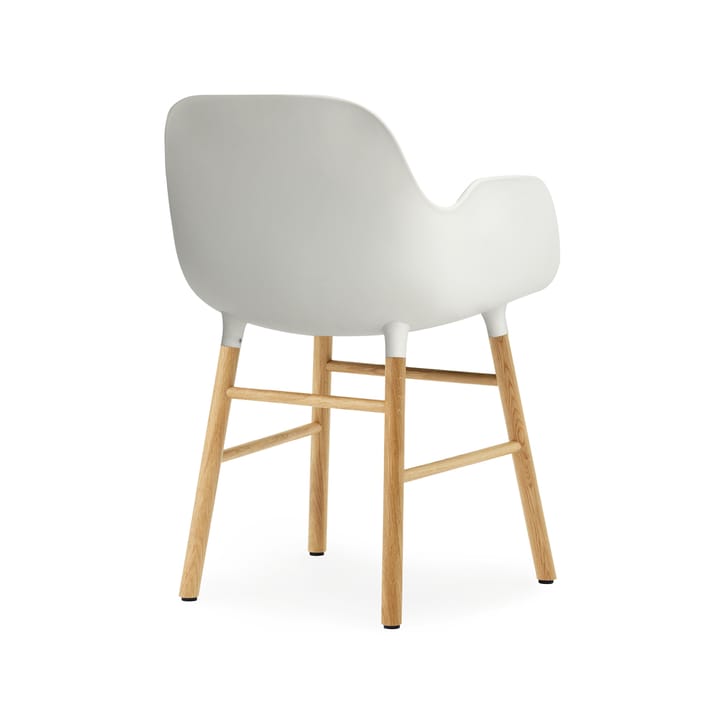 Form armchair - 白色, 自然木色 legs - Normann Copenhagen