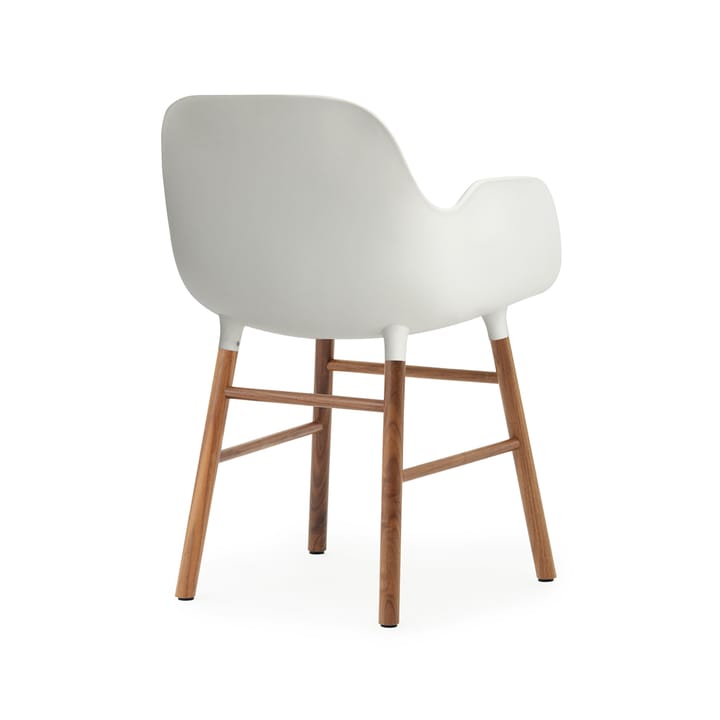 Form armchair - 白色, 坚果 legs - Normann Copenhagen