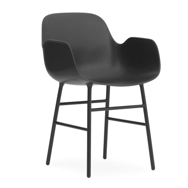 Form armchair metal legs - 黑色 - Normann Copenhagen