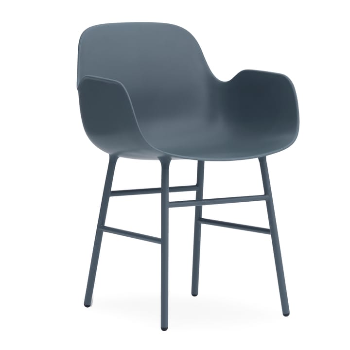 Form armchair metal legs - 蓝色 - Normann Copenhagen