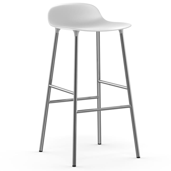 Form bar 凳子 chrome leg 75 cm - 白色 - Normann Copenhagen