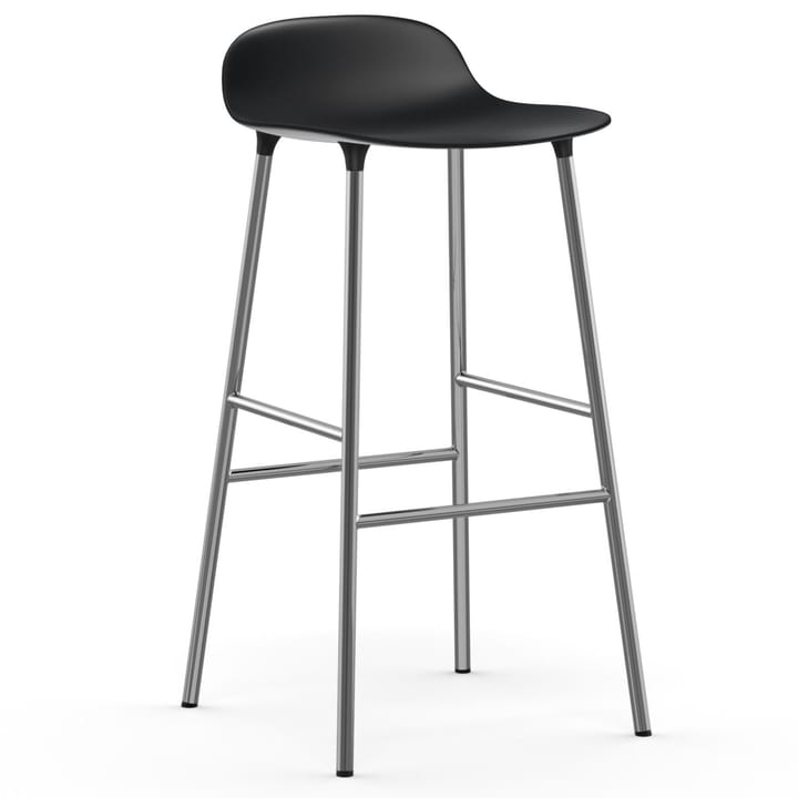 Form bar 凳子 chrome leg 75 cm - 黑色 - Normann Copenhagen