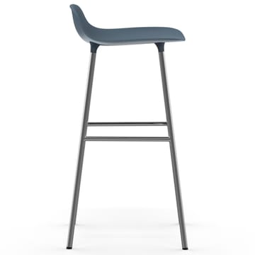 Form bar 凳子 chrome leg 75 cm - 蓝色 - Normann Copenhagen