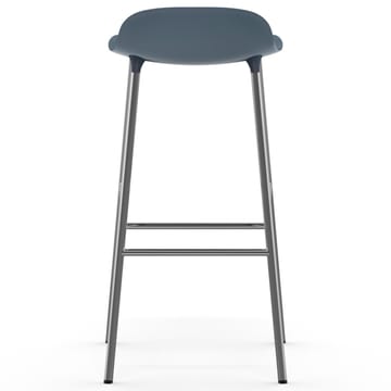 Form bar 凳子 chrome leg 75 cm - 蓝色 - Normann Copenhagen