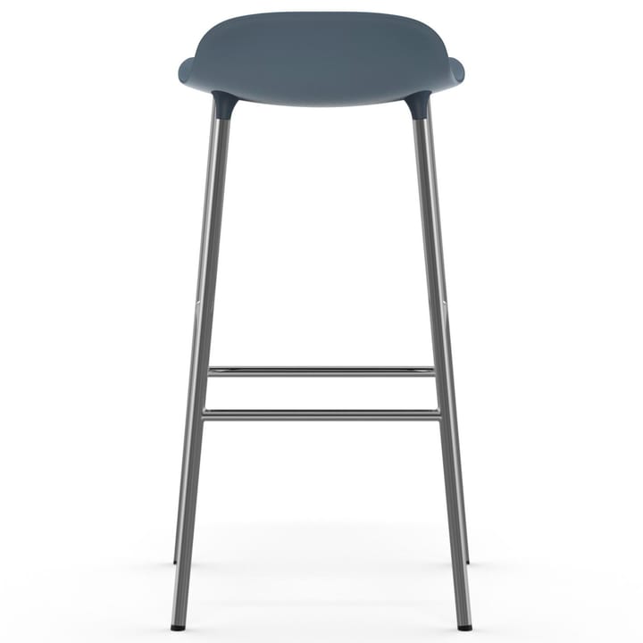 Form bar 凳子 chrome leg 75 cm, 蓝色 Normann Copenhagen