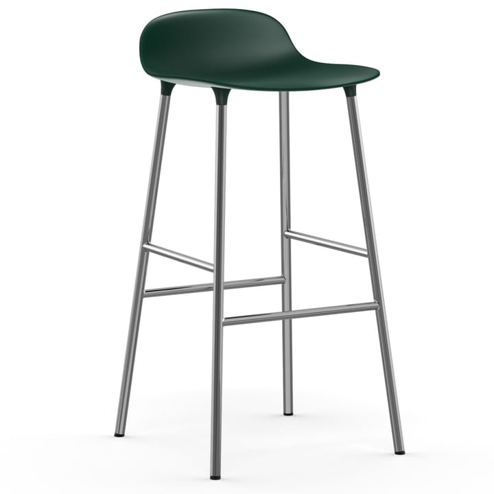 Form bar 凳子 chrome leg 75 cm - 绿色 - Normann Copenhagen