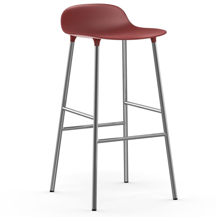 Form bar 凳子 chrome leg 75 cm - 红色 - Normann Copenhagen