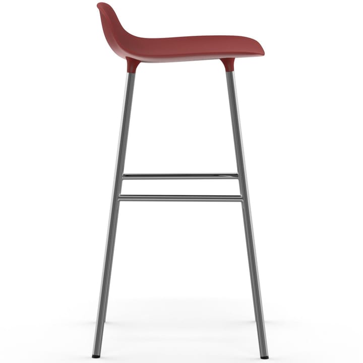 Form bar 凳子 chrome leg 75 cm - 红色 - Normann Copenhagen