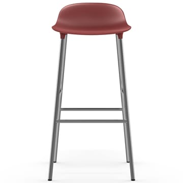 Form bar 凳子 chrome leg 75 cm - 红色 - Normann Copenhagen