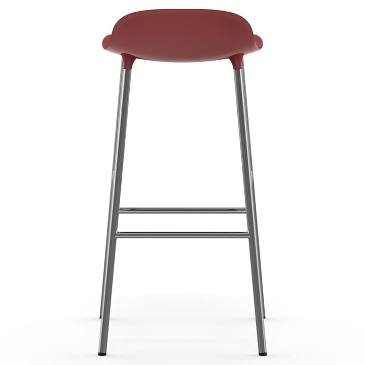 Form bar 凳子 chrome leg 75 cm - 红色 - Normann Copenhagen