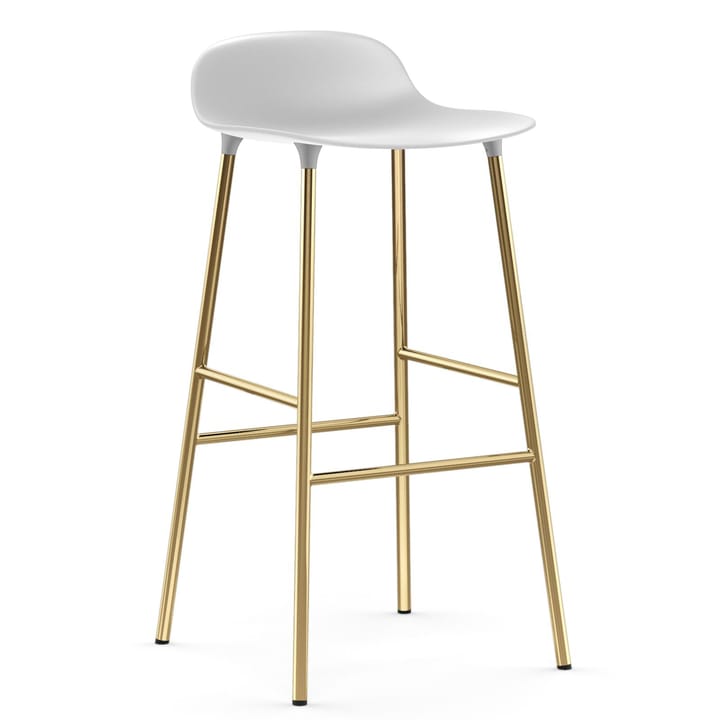 Form barstool bronze lege 75 cm - 白色 - Normann Copenhagen