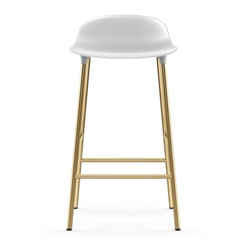 Form barstool bronze legs 75 cm - 白色 - Normann Copenhagen