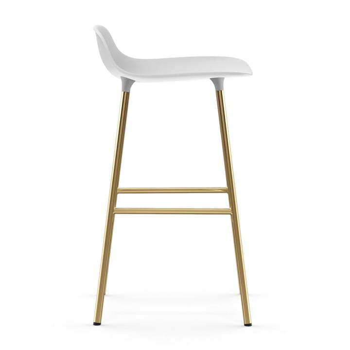 Form barstool bronze legs 75 cm - 白色 - Normann Copenhagen