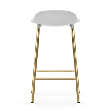 Form barstool bronze legs 75 cm - 白色 - Normann Copenhagen