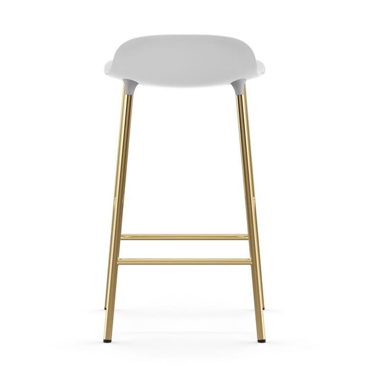 Form barstool bronze legs 75 cm - 白色 - Normann Copenhagen