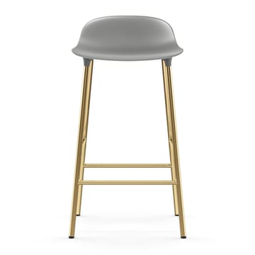 Form barstool bronze legs 75 cm - 灰色 - Normann Copenhagen