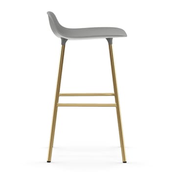 Form barstool bronze legs 75 cm - 灰色 - Normann Copenhagen