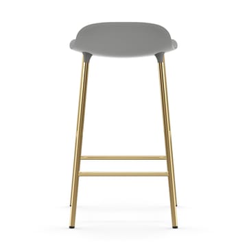 Form barstool bronze legs 75 cm - 灰色 - Normann Copenhagen